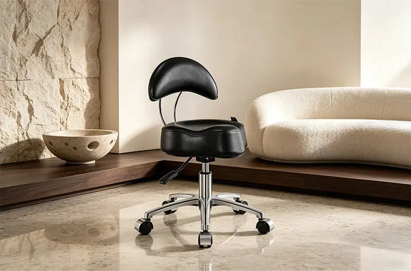 Pedicure Stool with Wheels
