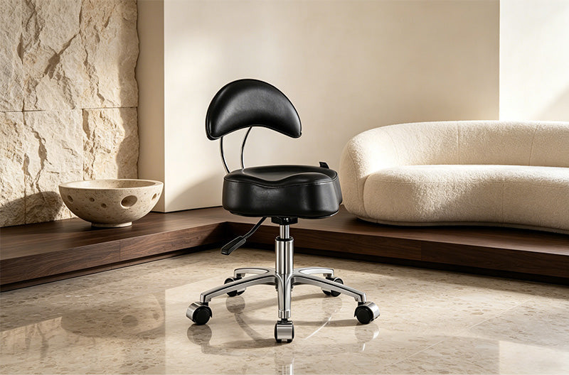 Pedicure Stool with Wheels
