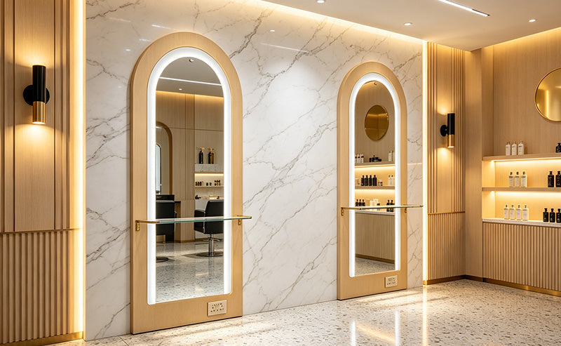 Salon Mirror & Styling Station