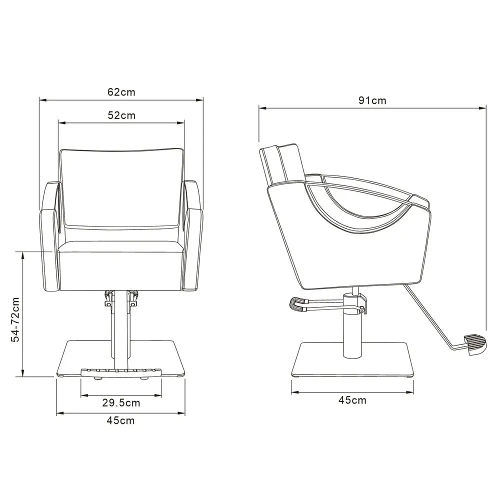 Salon Chair - Creativita Gold Styling Chair DIR Store