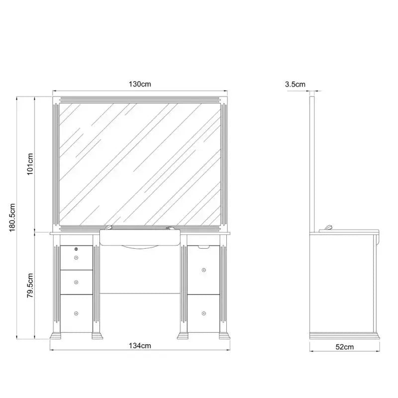Barber Station with Frontwash Sink - Insignia Barber Unit - DIR Store