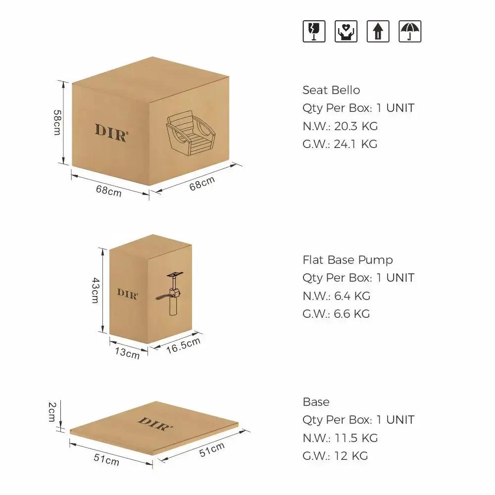 Salon Furniture Pack Backwash Unit and Salon Chairs 7905-1902x3-Gold - DIR Store