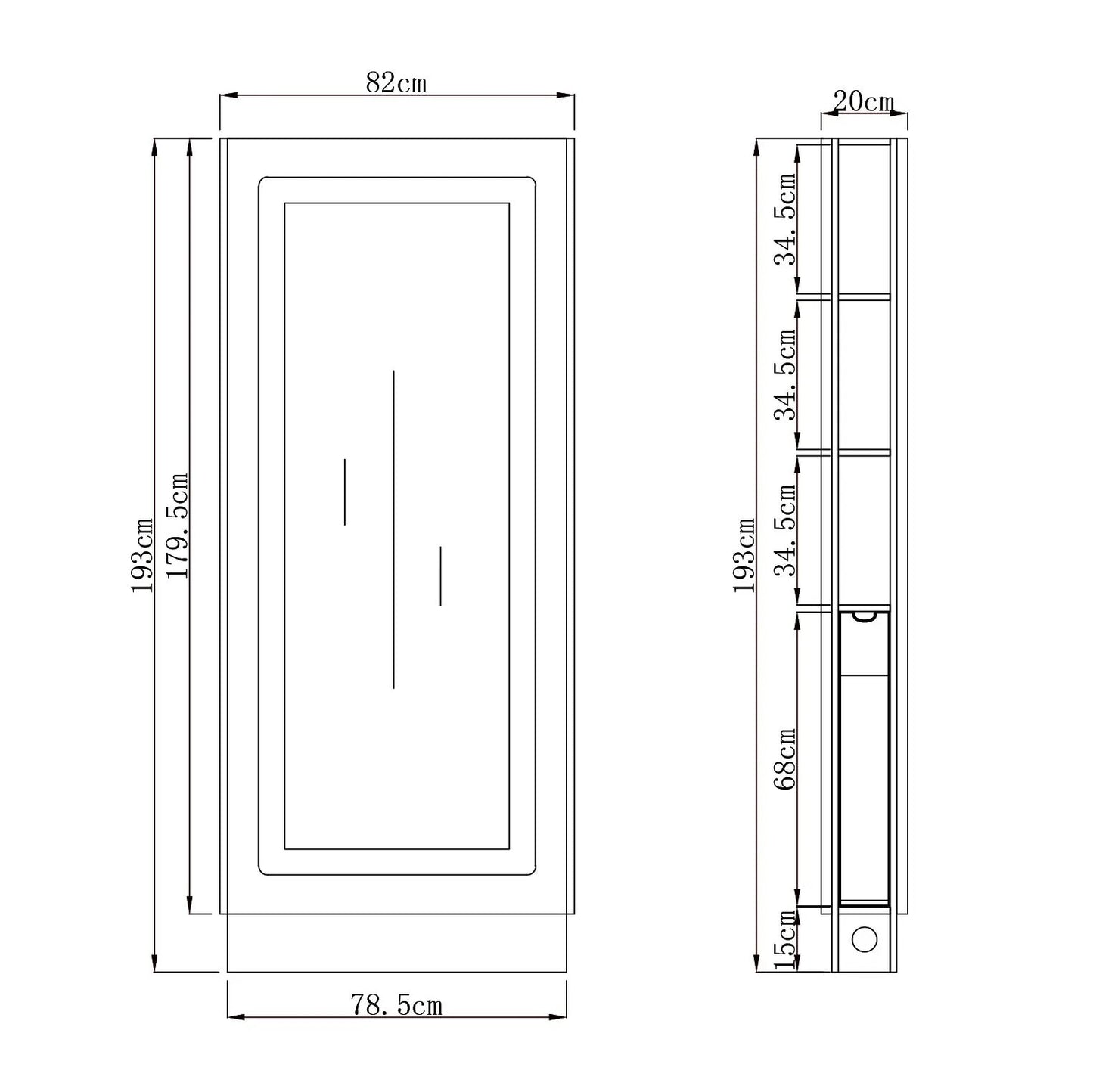 LED Beauty Salon station stying unit Monarch - DIR Store