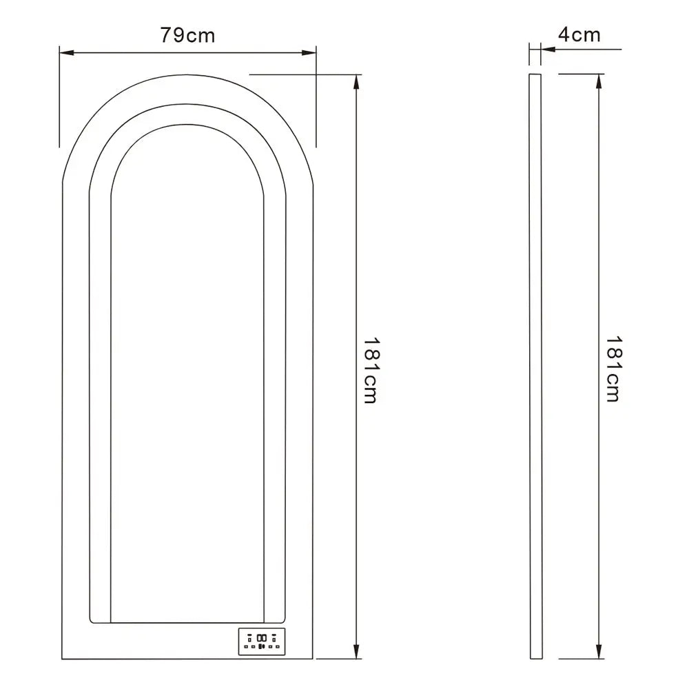 Milan Single Side LED Beauty Salon Station - A Perfect Blend of Style and Functionality DIR Store