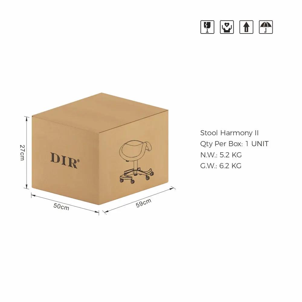 Beauty Clinical Salon Saddle Stool with Wheels - Harmony - DIR Store