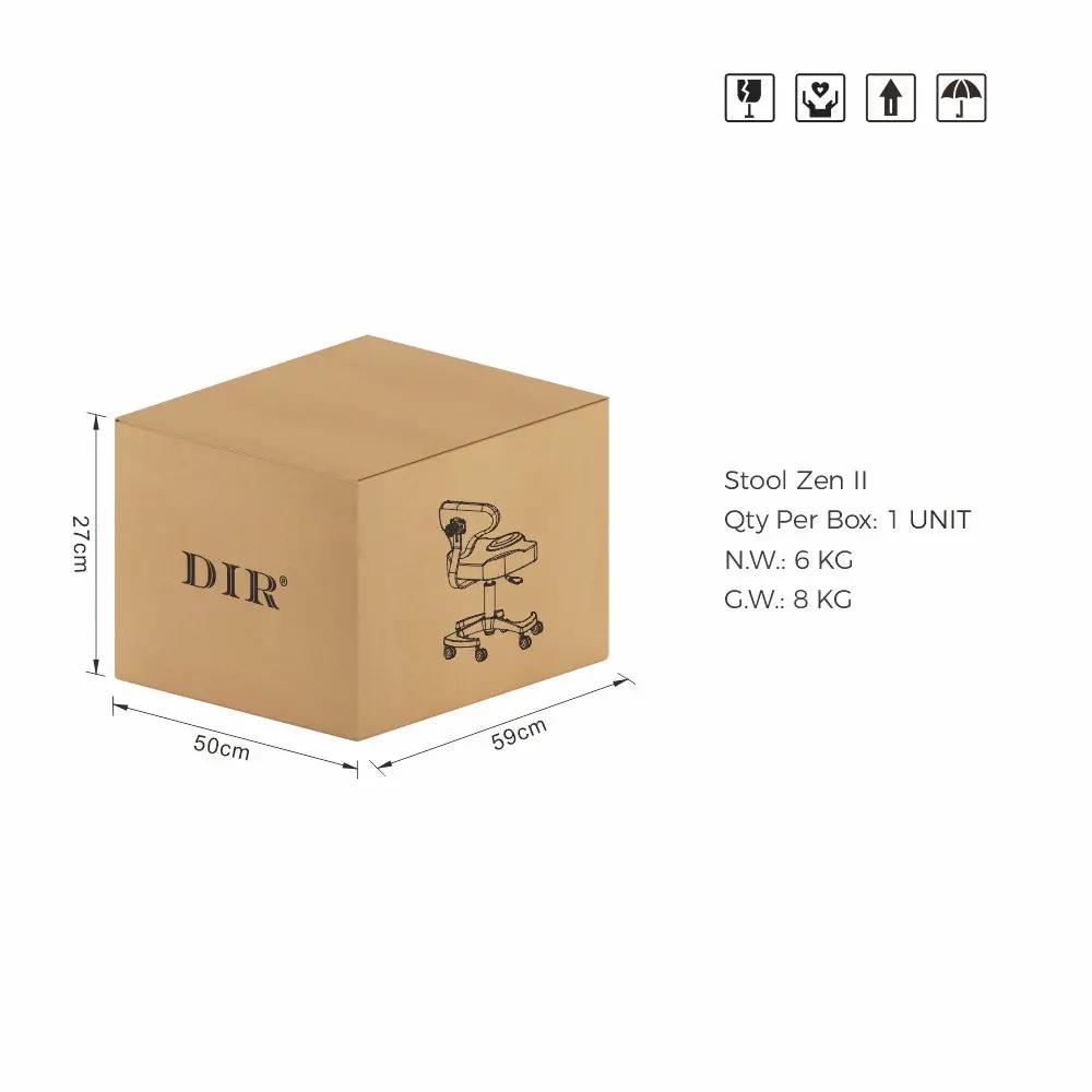 Beauty Stool with Adjustable Backrest and Swivel - Zen - DIR Store