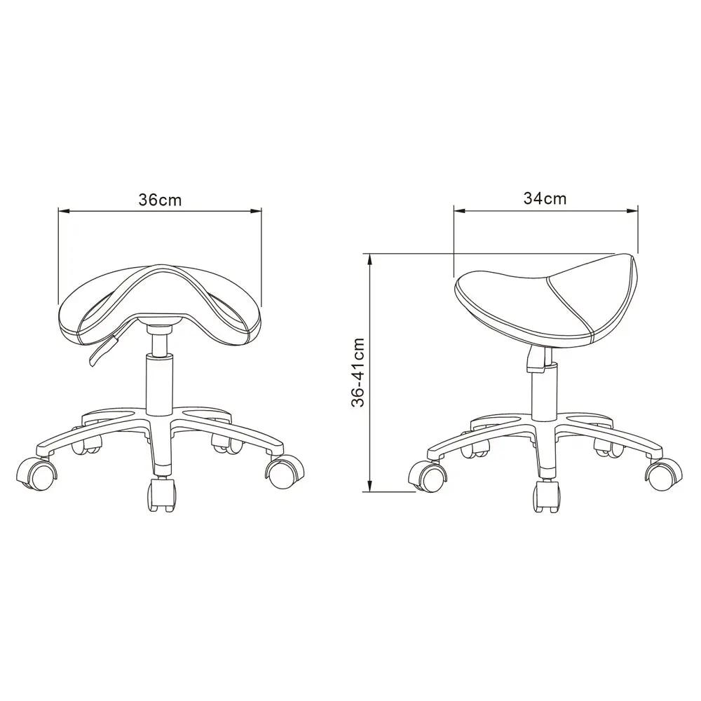 Pedicure Saddle Stool - Nero - DIR Store