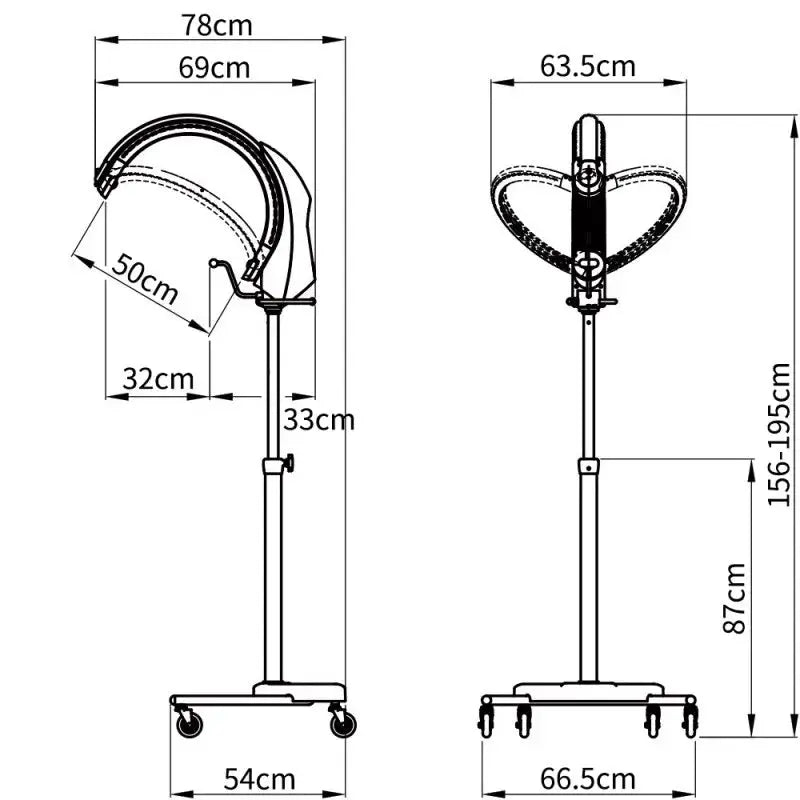 Salon Free Standing Heat Hair Processor Damita II - DIR Store