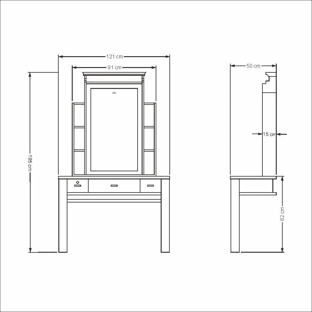 Barber Station with LED Barber Mirror - Kapuka Barber Unit - DIR Store