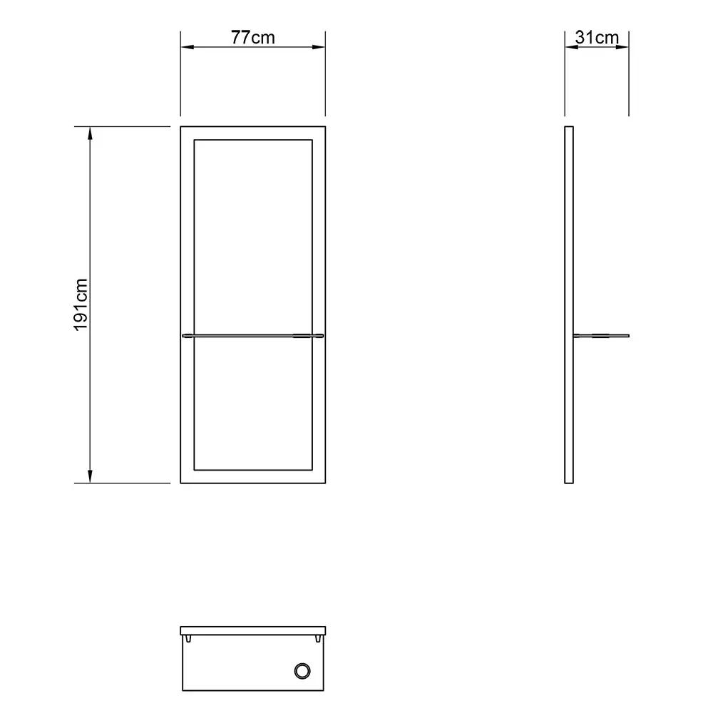 Beauty Salon Styling Unit with LED Salon Mirror - Mira - DIR Store