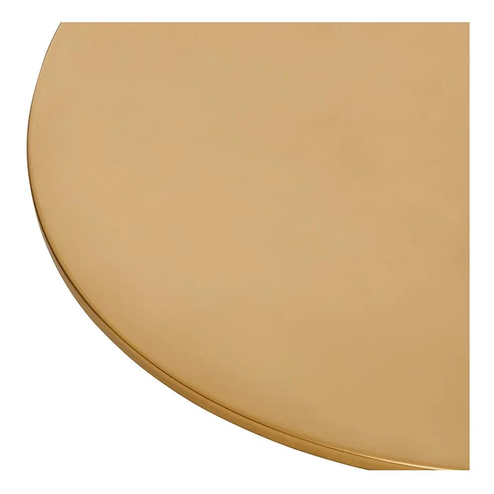 Stainless Steel Flat Round Base for Salon Chairs - Gold Edition - DIR Store