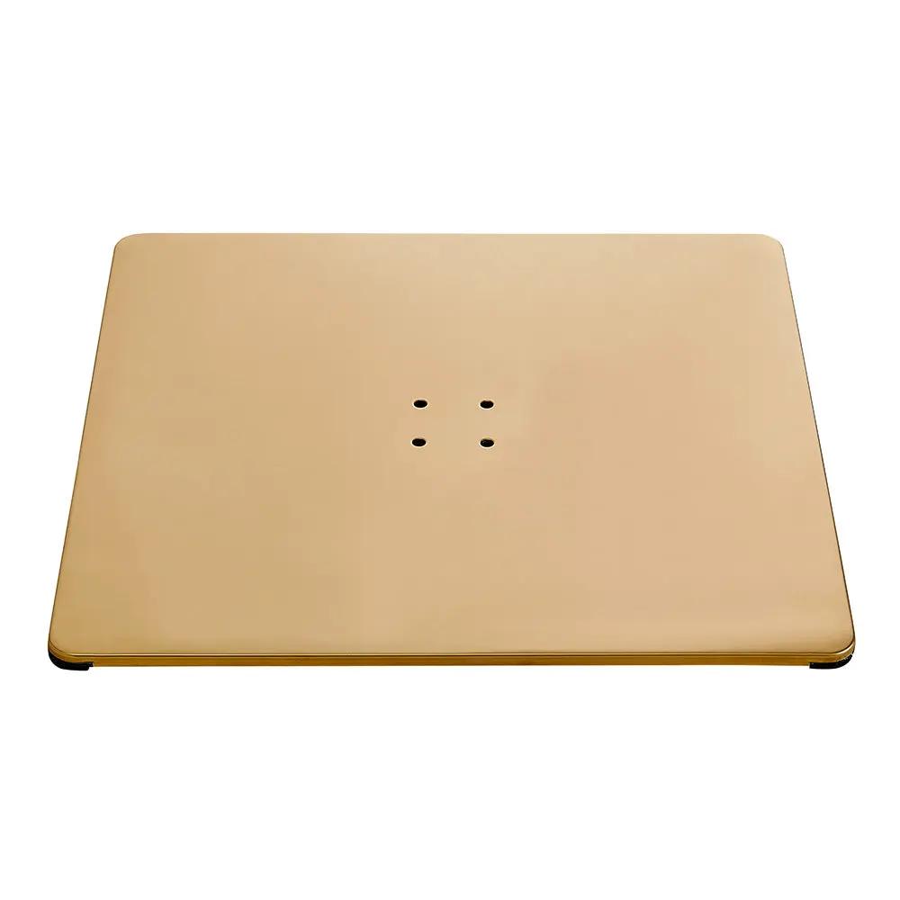 Stainless Steel Flat Square Base for Salon Chair - Gold Edition - DIR Store