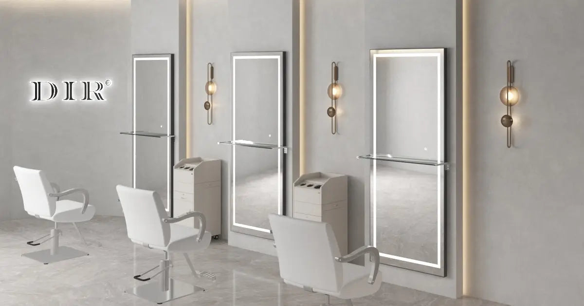 LED 照明沙龙镜的优点：美容院的主要优势