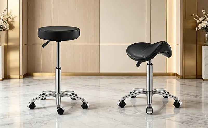 Salon Stool with Wheels