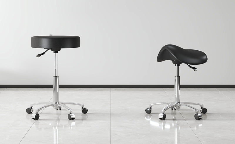 Salon Stool with Wheels