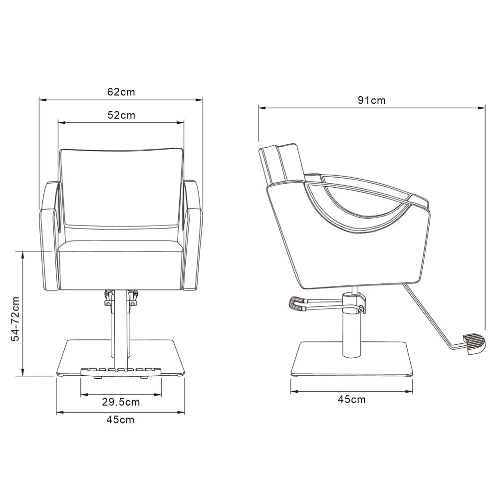 Salon Chair - Creativita Gold Styling Chair DIR Store