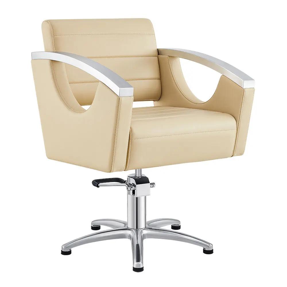 Salon Chair with Stainless Steel Armrest - Bello Styling Chair - DIR Store
