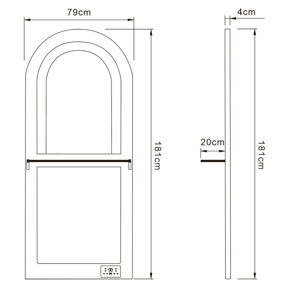 Rome Arched Salon Styling Station with Mirror | DIR Store