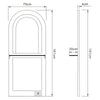 Rome Arched Salon Styling Station with Mirror | DIR Store