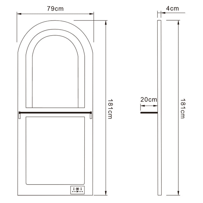 Rome Arched Salon Styling Station with Mirror | DIR Store