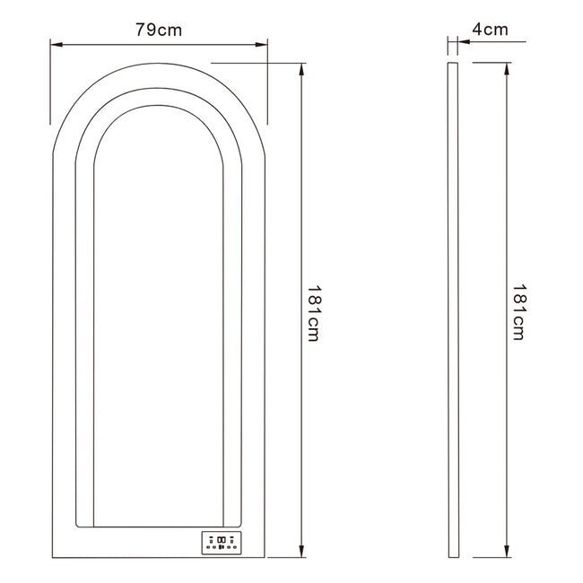 Milan Single Side LED Beauty Salon Station - A Perfect Blend of Style and Functionality DIR Store