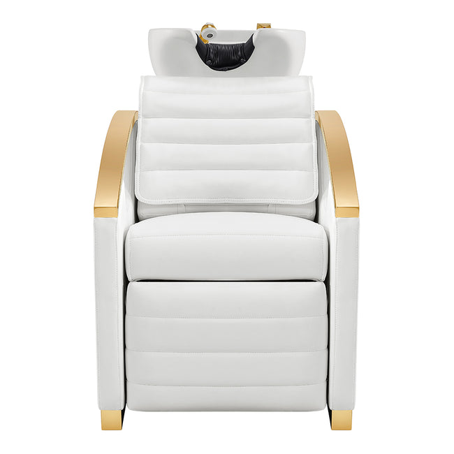 Beauty Salon Electrical Massage Backwash basin adjustable chair- Bella-Gold