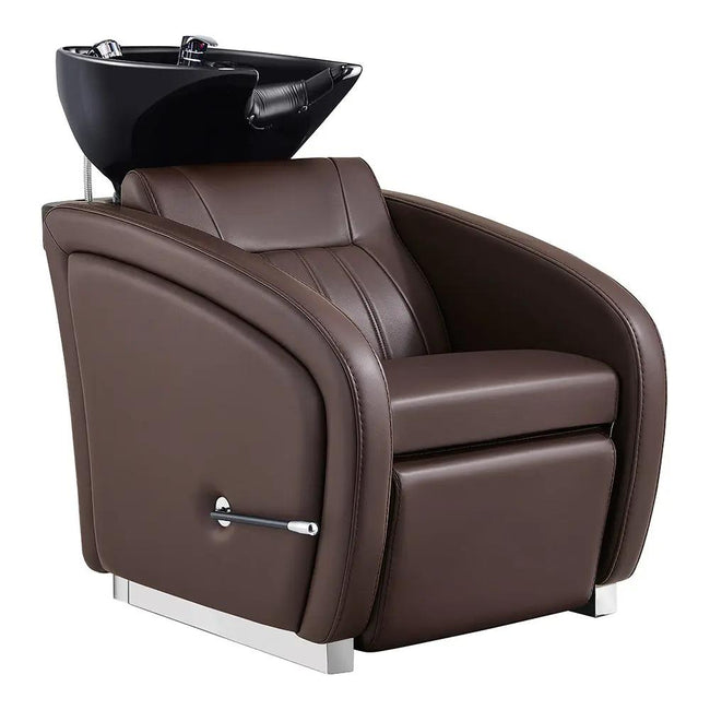 Beauty Salon Backwash Unit with Adjustable Basin & Adjustable Legrest - Anode - DIR Store