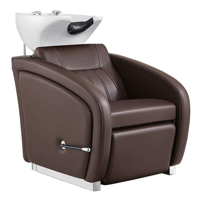 Beauty Salon Backwash Unit with Adjustable Basin & Adjustable Legrest - Anode - DIR Store