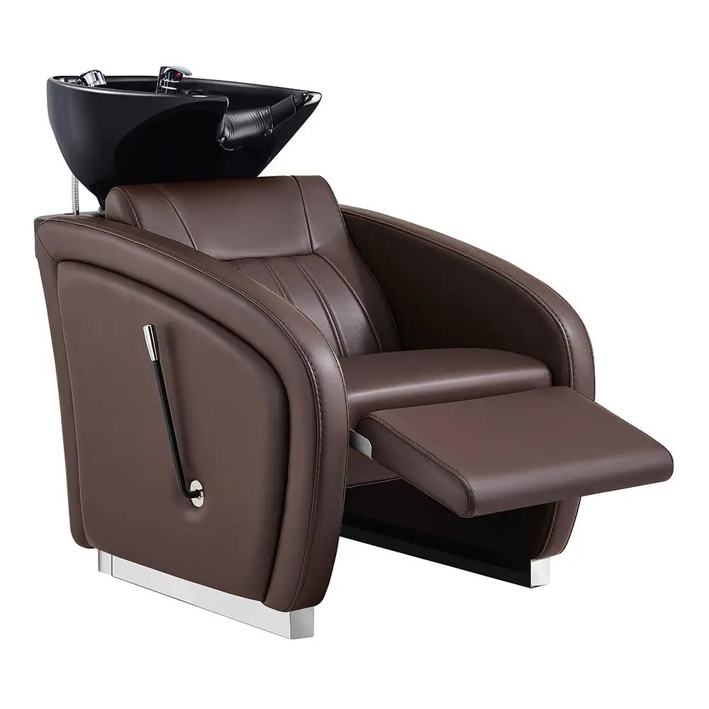 Beauty Salon Backwash Unit with Adjustable Basin & Adjustable Legrest - Anode - DIR Store