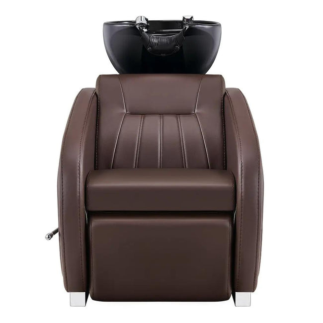 Beauty Salon Backwash Unit with Adjustable Basin & Adjustable Legrest - Anode - DIR Store