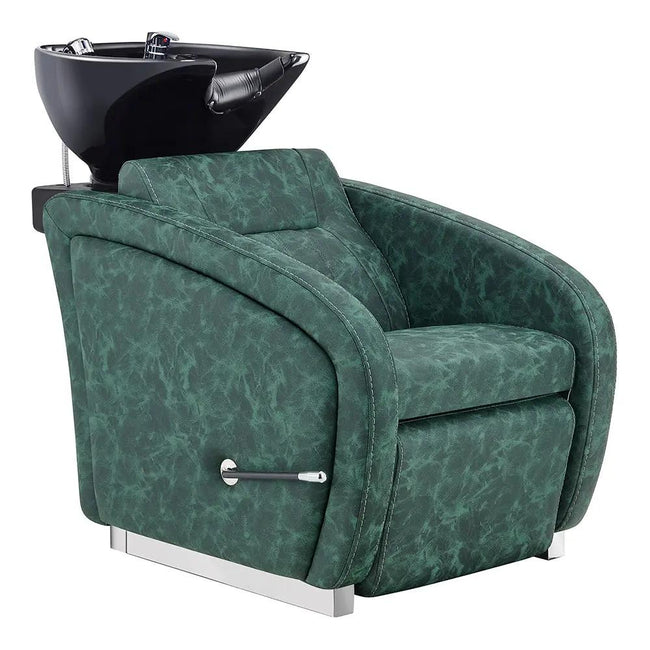 Beauty Salon Backwash Unit with Adjustable Basin & Adjustable Legrest - Anode - DIR Store