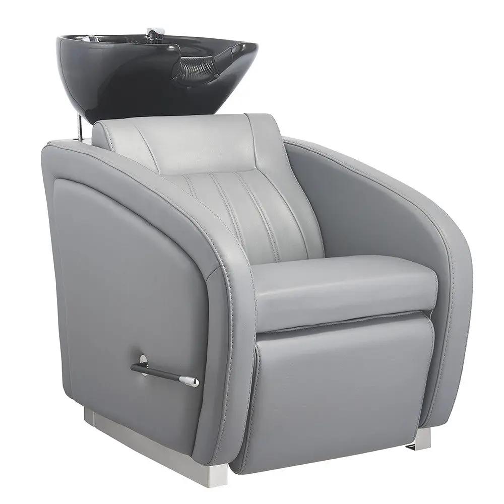 Beauty Salon Backwash Unit with Adjustable Basin & Adjustable Legrest - Anode - DIR Store