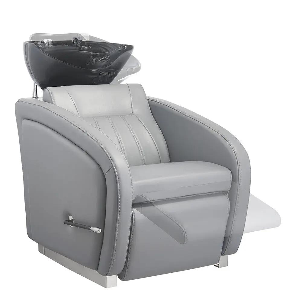 Beauty Salon Backwash Unit with Adjustable Basin & Adjustable Legrest - Anode - DIR Store