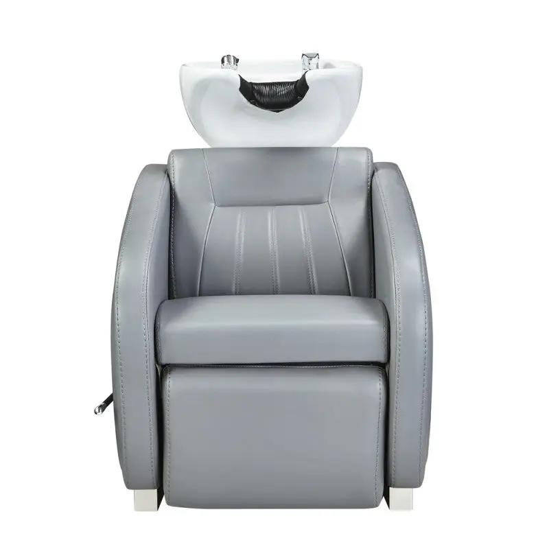 Beauty Salon Backwash Unit with Adjustable Basin & Adjustable Legrest - Anode - DIR Store