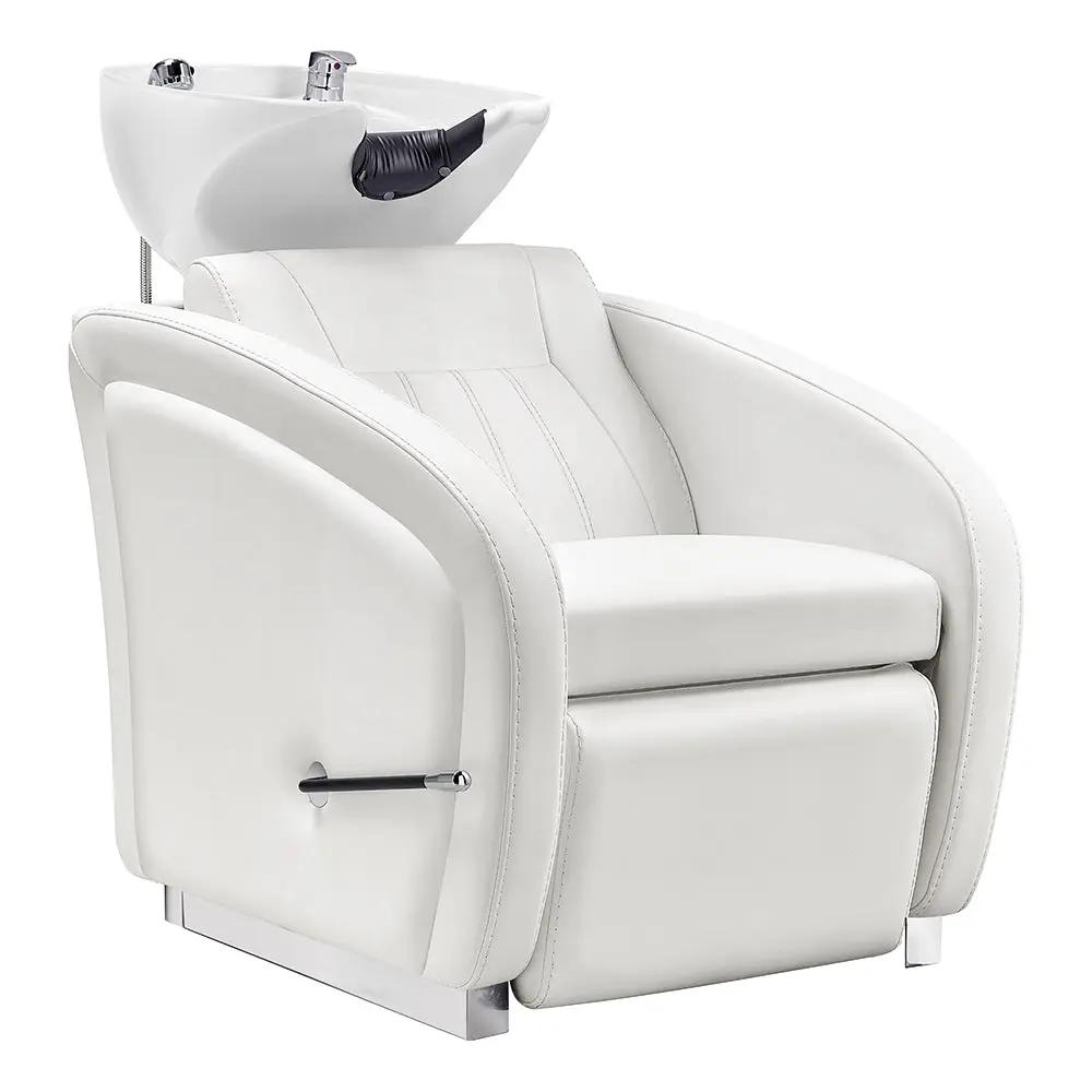Beauty Salon Backwash Unit with Adjustable Basin & Adjustable Legrest - Anode - DIR Store