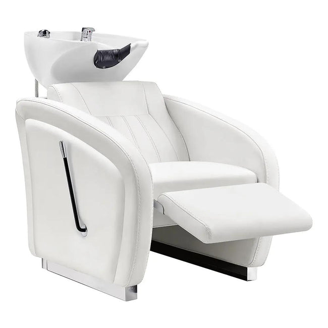 Beauty Salon Backwash Unit with Adjustable Basin & Adjustable Legrest - Anode - DIR Store