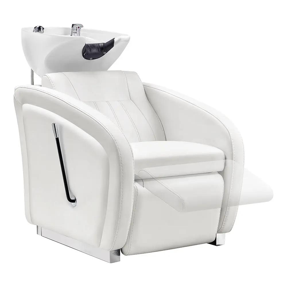 Beauty Salon Backwash Unit with Adjustable Basin & Adjustable Legrest - Anode - DIR Store