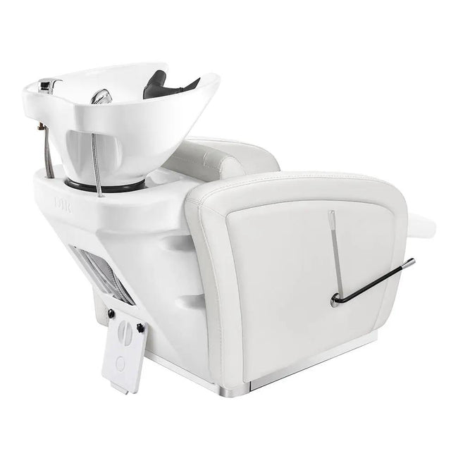 Beauty Salon Backwash Unit with Adjustable Basin & Adjustable Legrest - Anode - DIR Store