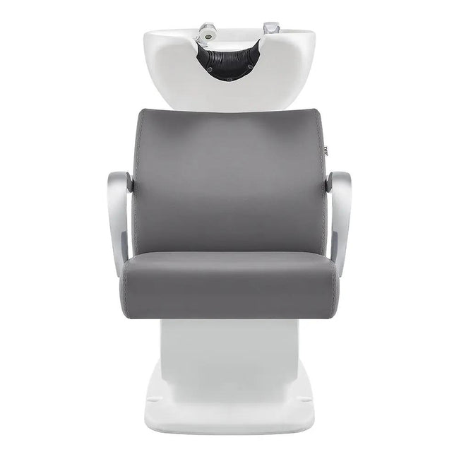 Salon Backwash Unit with Basin & Adjustable Seat -Grey Beckman - DIR Store