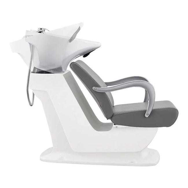 Salon Backwash Unit with Basin & Adjustable Seat -Grey Beckman - DIR Store