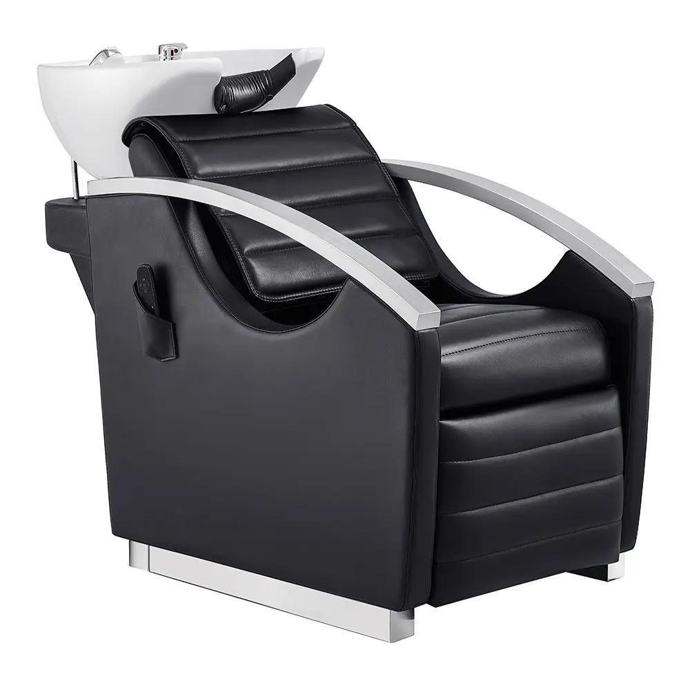 Beauty Salon Electric Massage Backwash Unit / Chair with Basin & Adjustable Seat- Bella V - DIR Store