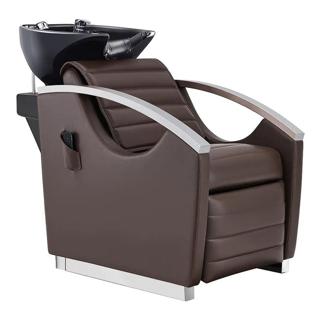 Beauty Salon Electric Massage Backwash Unit / Chair with Basin & Adjustable Seat- Bella V - DIR Store