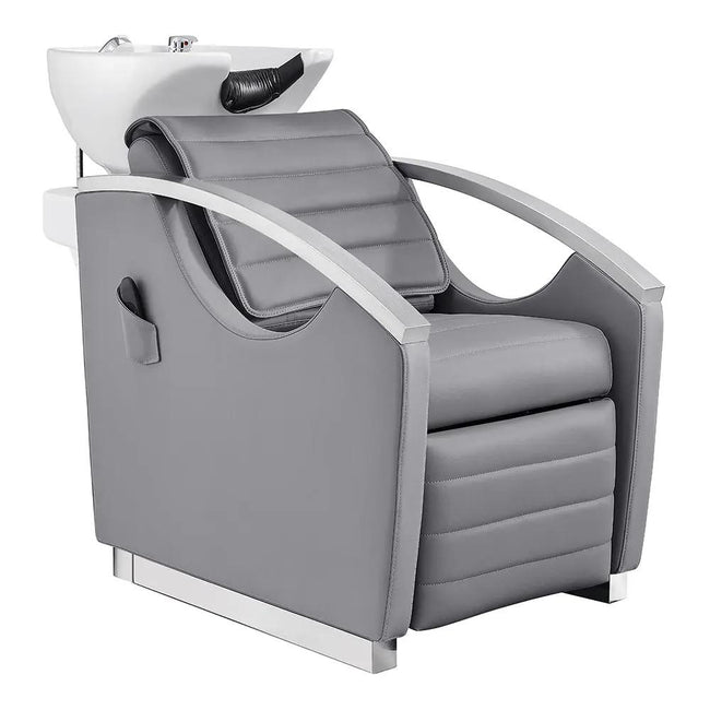 Beauty Salon Electric Massage Backwash Unit / Chair with Basin & Adjustable Seat- Bella V - DIR Store