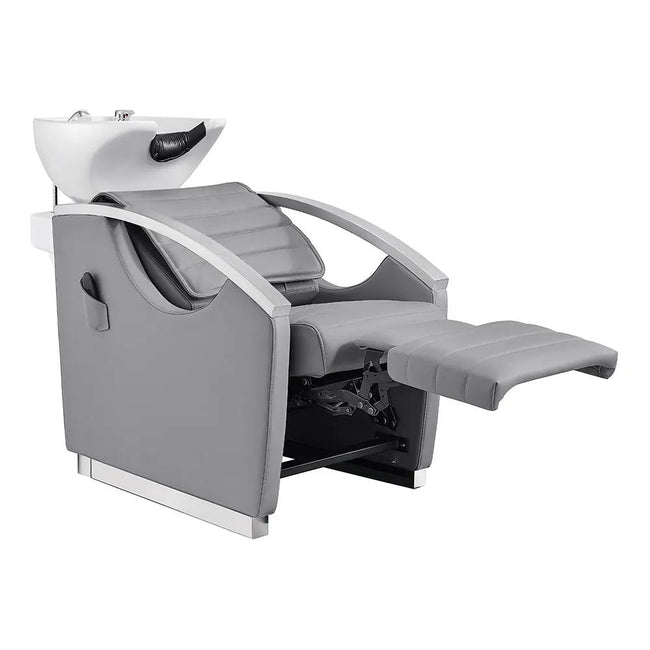 Beauty Salon Electric Massage Backwash Unit / Chair with Basin & Adjustable Seat- Bella V - DIR Store