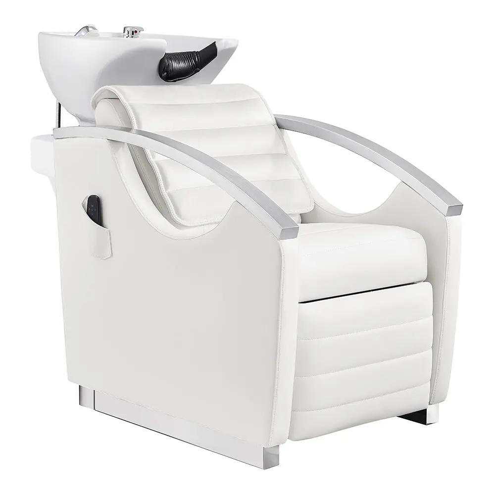 Beauty Salon Electric Massage Backwash Unit / Chair with Basin & Adjustable Seat- Bella V - DIR Store