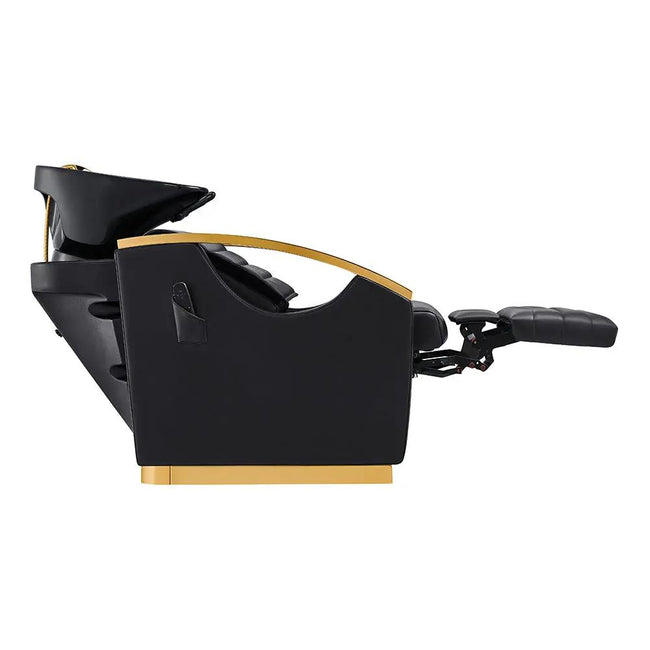 Beauty Salon Electrical Massage Backwash Unit with Adjustable Basin and Seat- Bella Gold Backwash - DIR Store