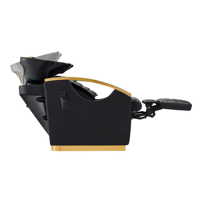 Beauty Salon Electrical Massage Backwash Unit with Adjustable Basin and Seat- Bella Gold Backwash - DIR Store
