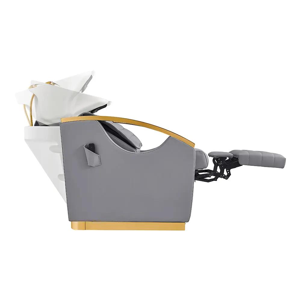 Beauty Salon Electrical Massage Backwash Unit with Adjustable Basin and Seat- Bella Gold Backwash - DIR Store