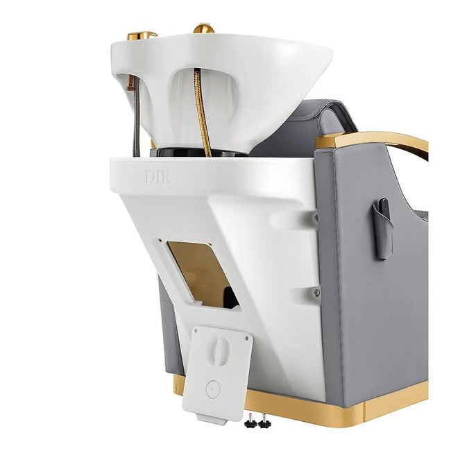 Beauty Salon Electrical Massage Backwash Unit with Adjustable Basin and Seat- Bella Gold Backwash - DIR Store
