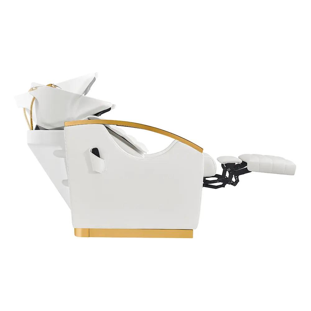 Beauty Salon Electrical Massage Backwash Unit with Adjustable Basin and Seat- Bella Gold Backwash - DIR Store